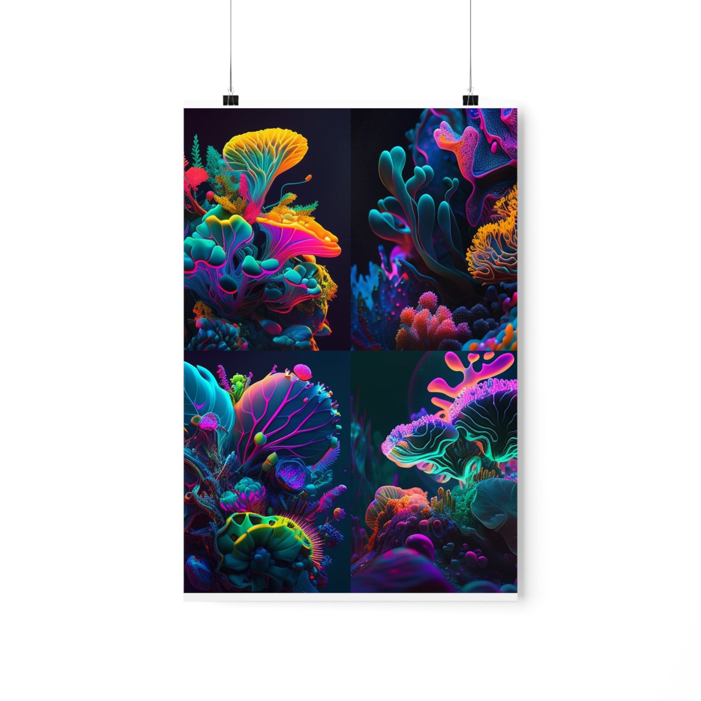 Premium Matte Vertical Posters Macro Coral Reef 5