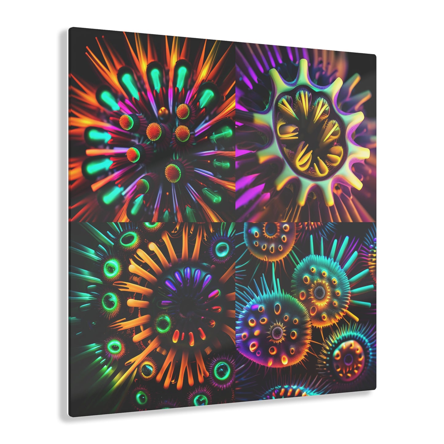 Acrylic Prints Neon Macro