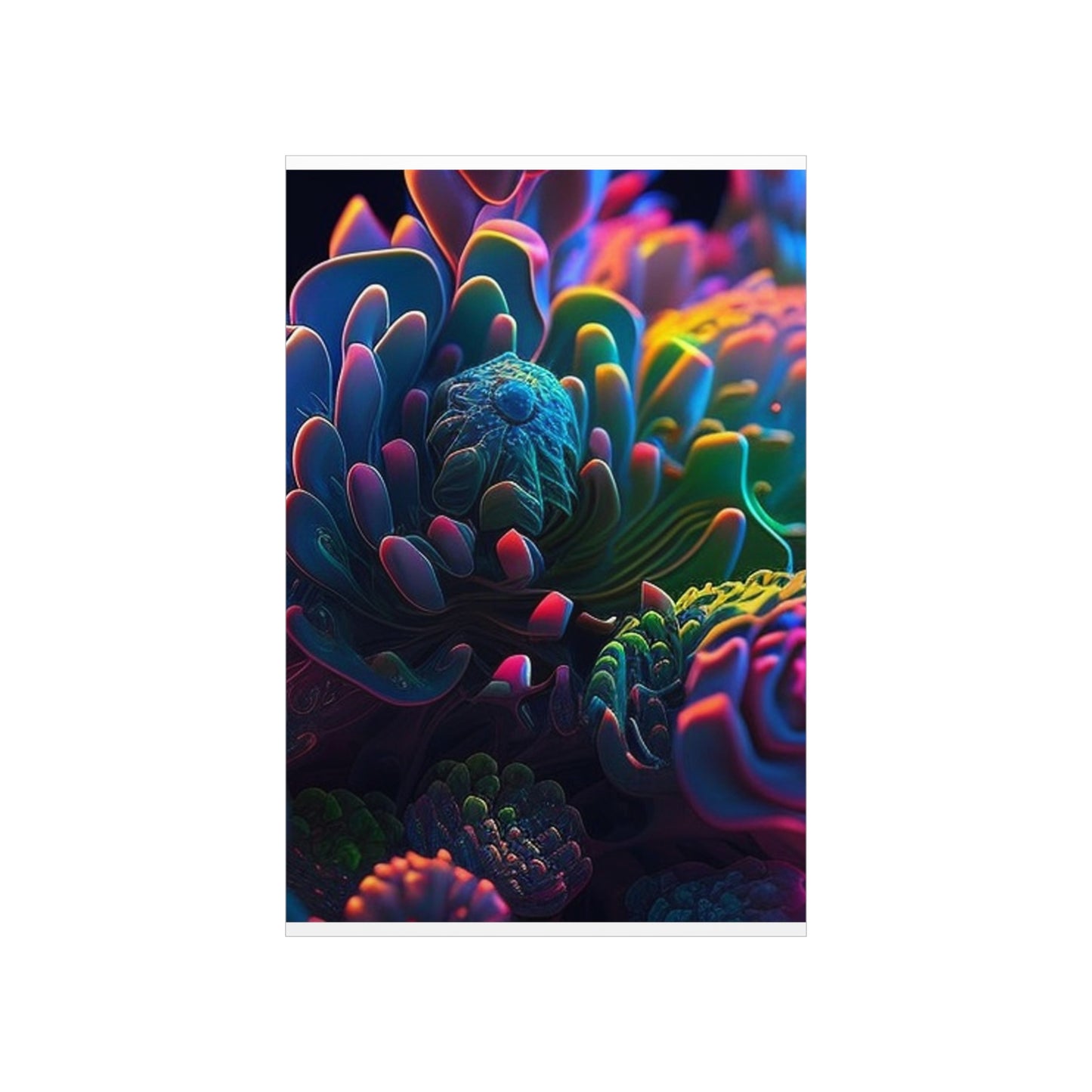 Premium Matte Vertical Posters Ocean Life Macro 4