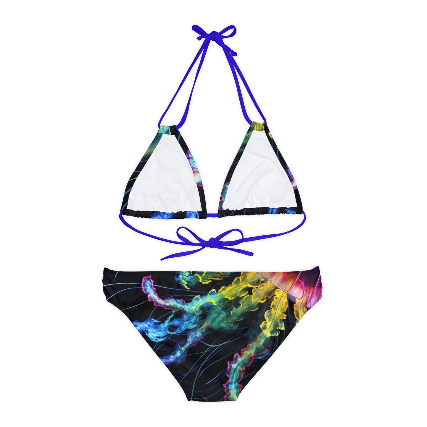 Strappy Bikini Set (AOP) Florescent Jelly 1