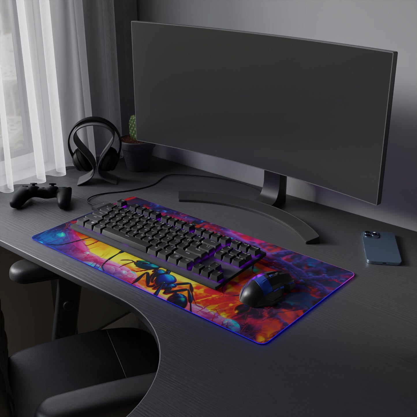 LED Gaming Mouse Pad Ants Home 3