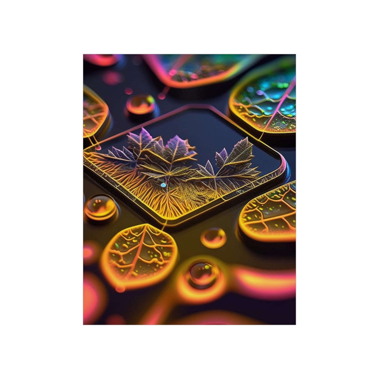 Premium Matte Vertical Posters Macro Florescent 4