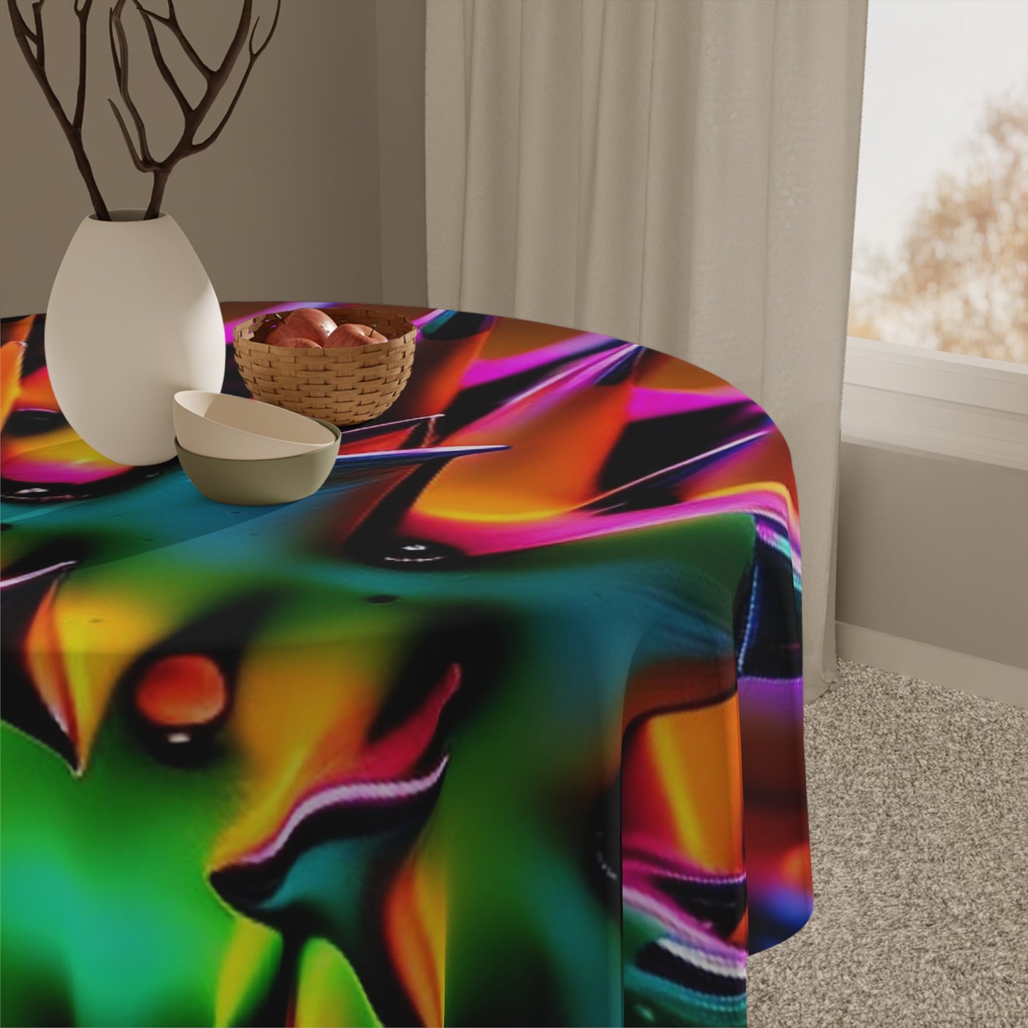 Tablecloth Macro Neon Spike 3