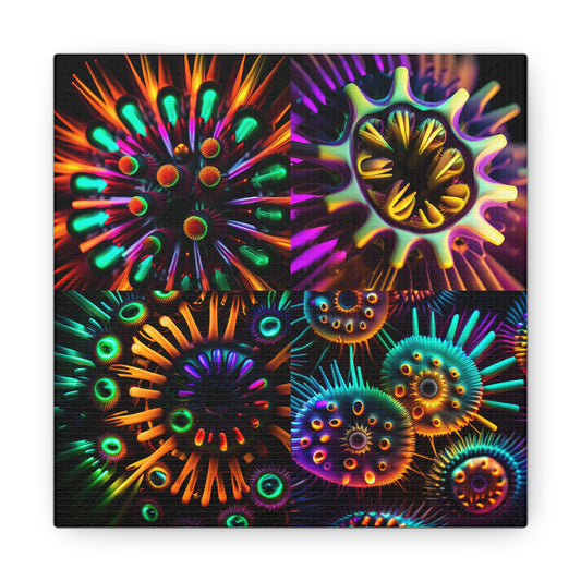 Canvas Gallery Wraps Neon Macro