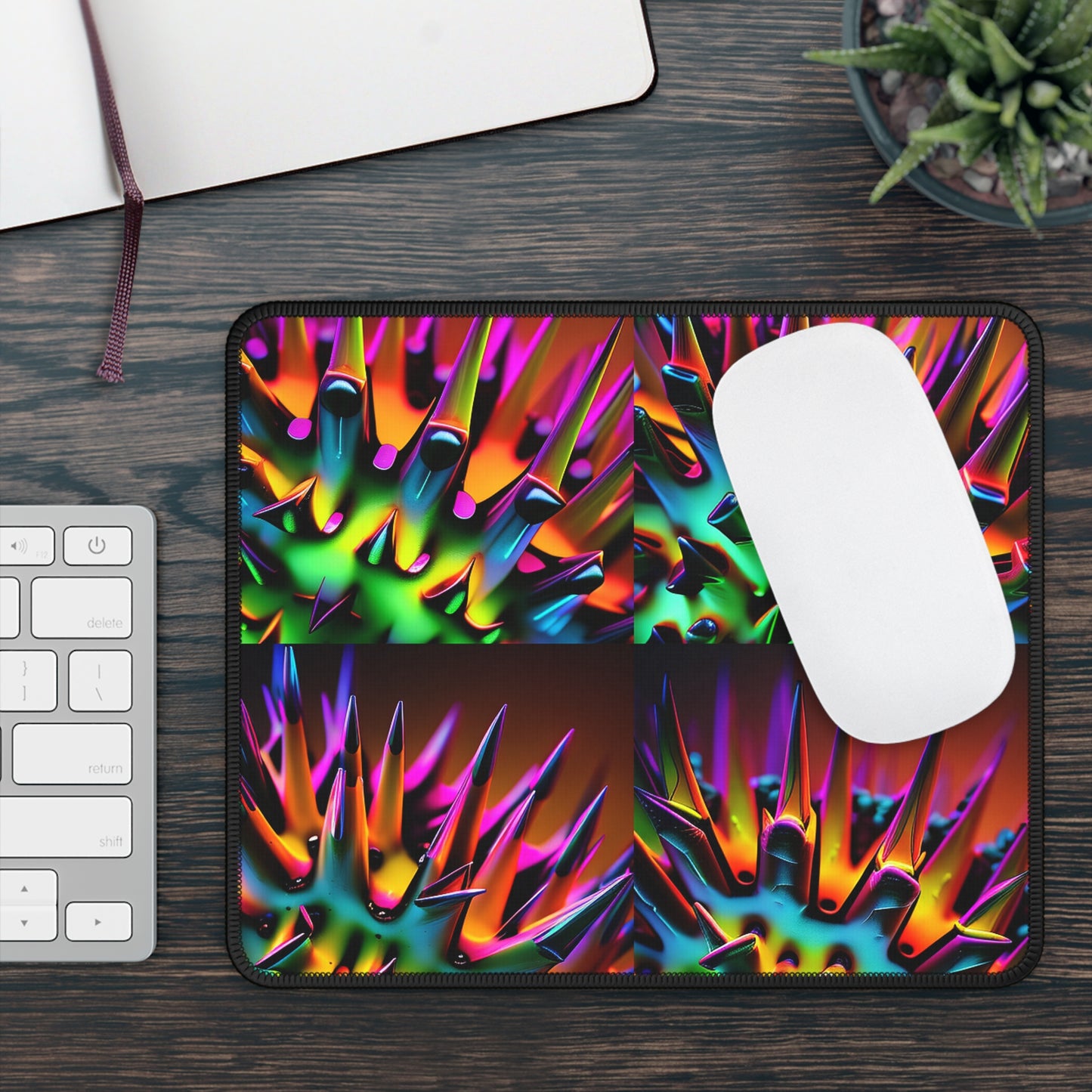 Gaming Mouse Pad  Macro Neon Spike