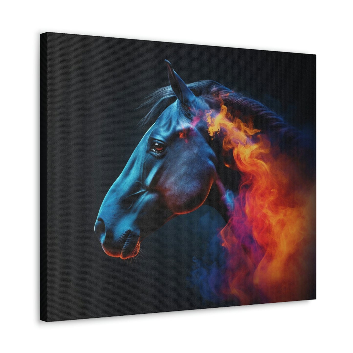 Canvas Gallery Wraps Neon Horses 4