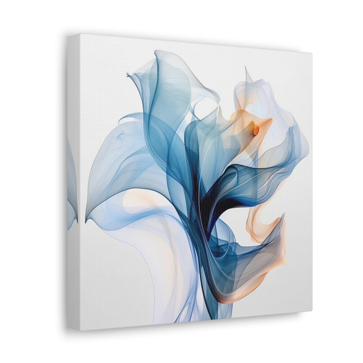 Canvas Gallery Wraps Blue Tluip Abstract 3