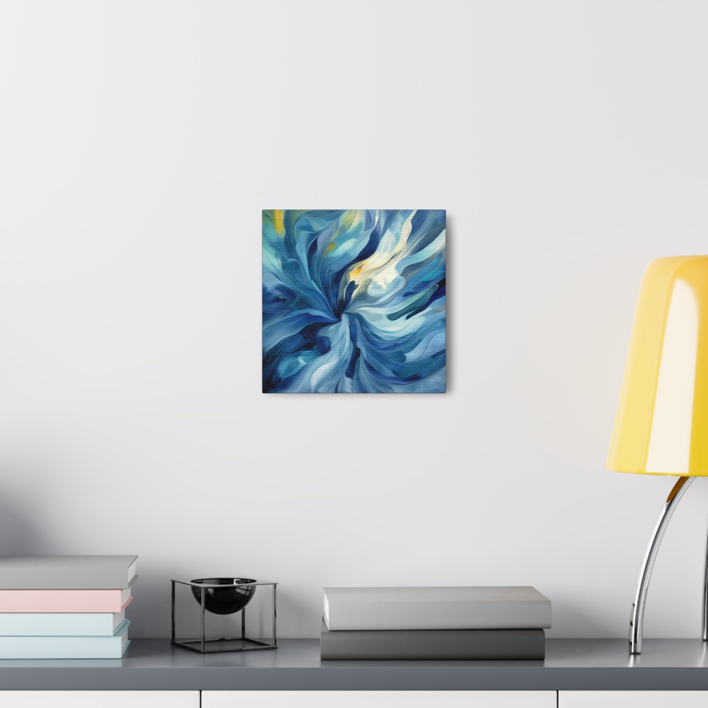 Canvas Gallery Wraps Blue Tluip Abstract 4