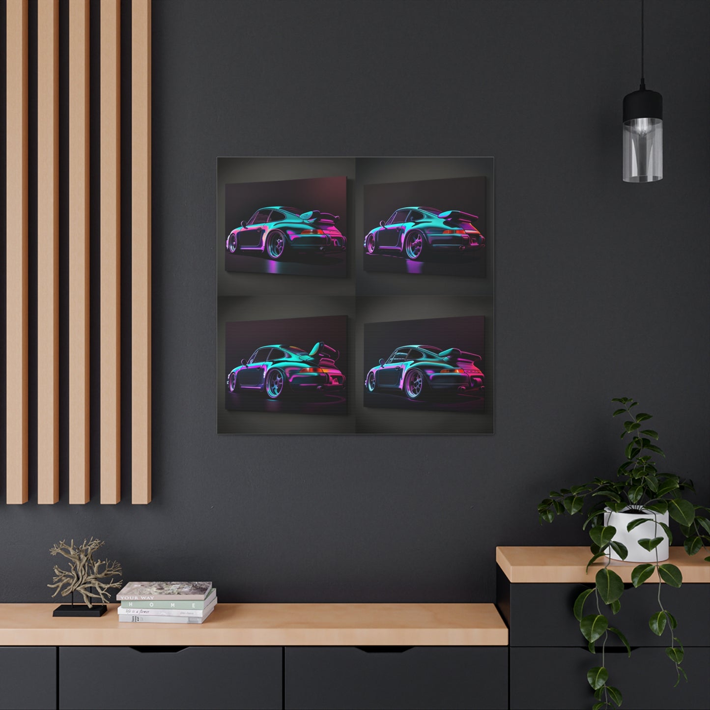 Canvas Gallery Wraps Porsche Purple 4 Pack