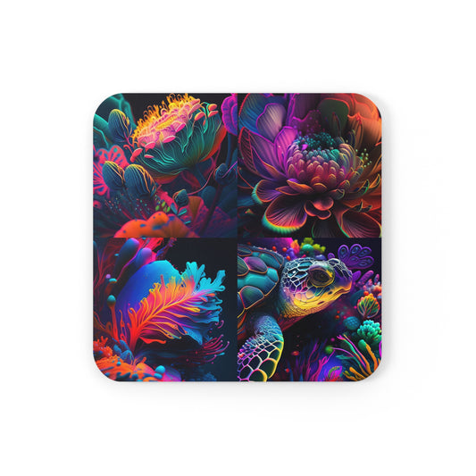 Cork Back Coaster Macro Sea Life