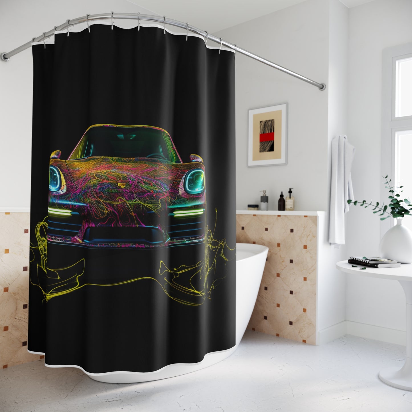 Polyester Shower Curtain Porsche Flair 2