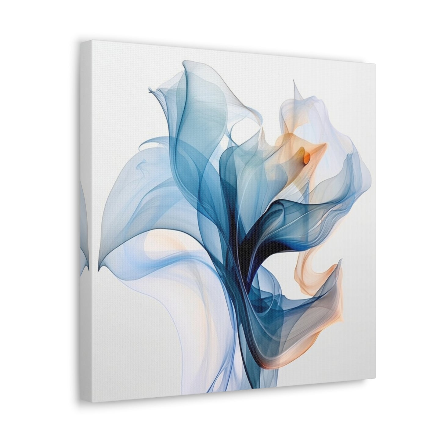 Canvas Gallery Wraps Blue Tluip Abstract 3