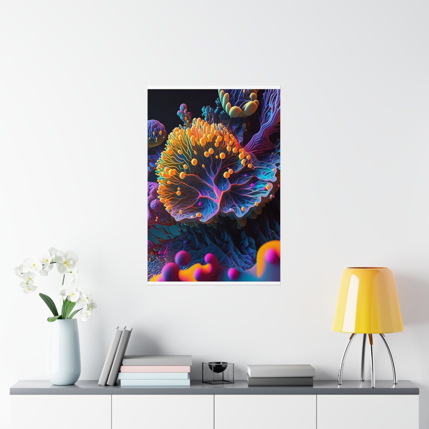 Premium Matte Vertical Posters Ocean Life Macro 1