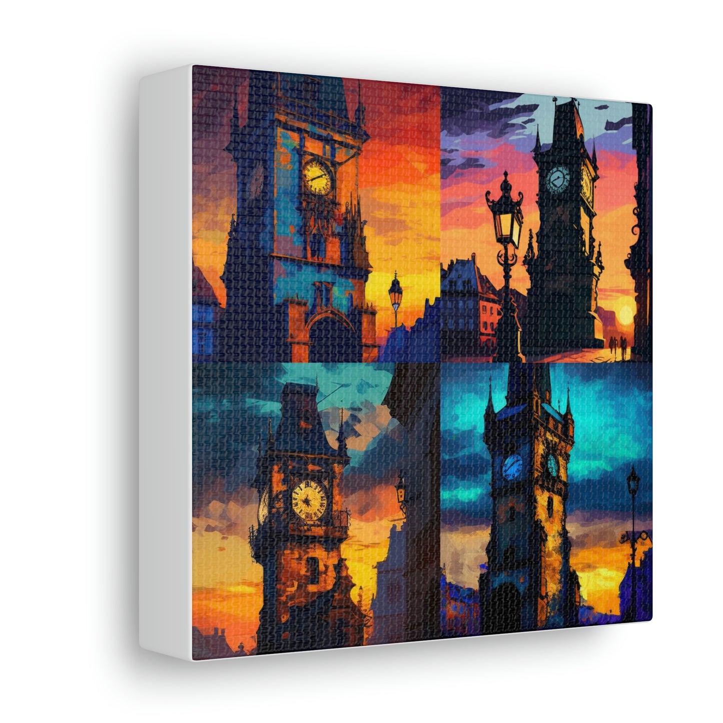 Abstract clock tower