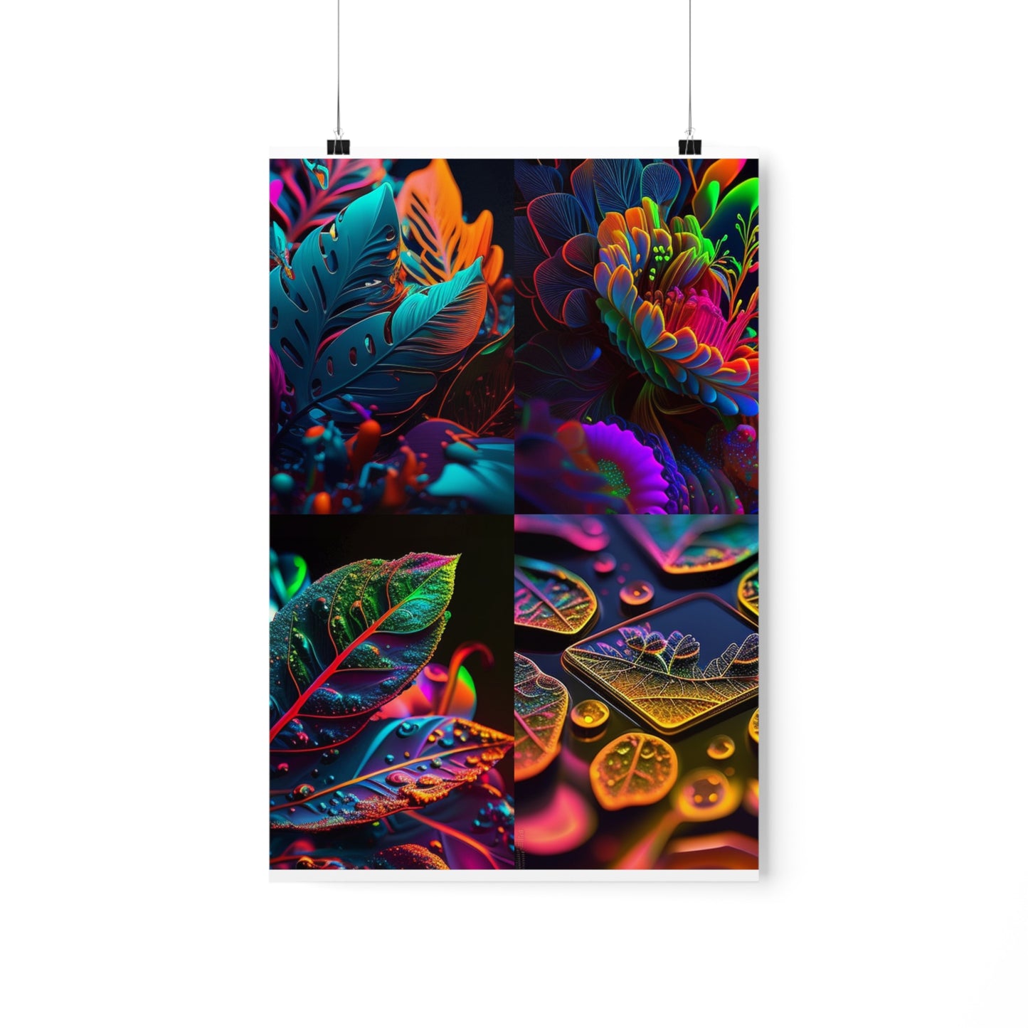 Premium Matte Vertical Posters Macro Florescent 5