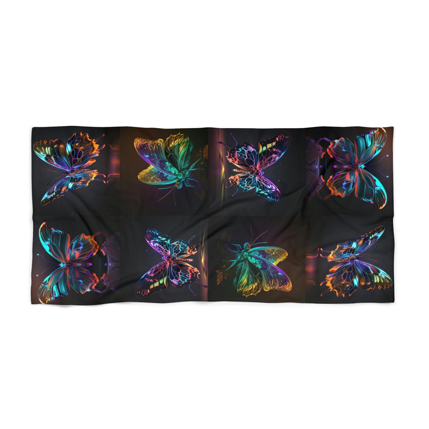 Beach Towel Butterfly Color Neon 4 Pack