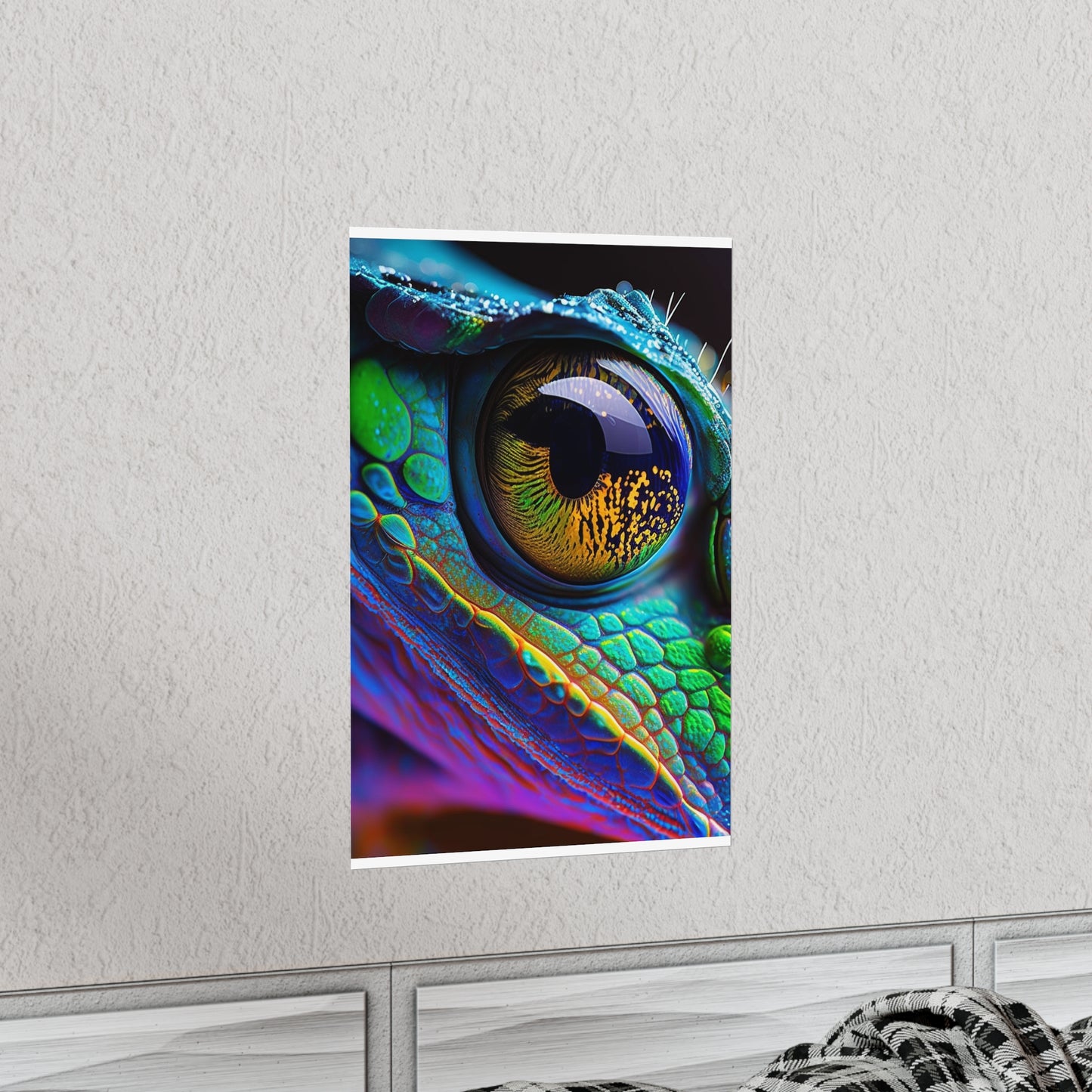 Premium Matte Vertical Posters Macro Eye Photo 4