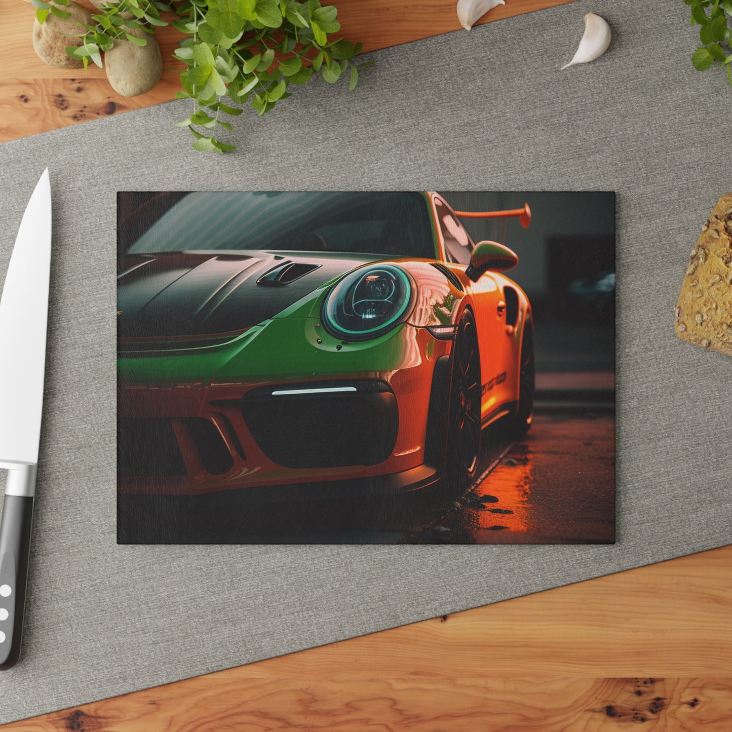 Glass Cutting Board porsche 911 gt3 2