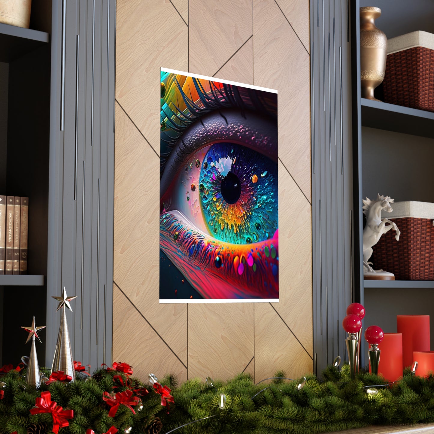 Premium Matte Vertical Posters Macro Eye Photo 3