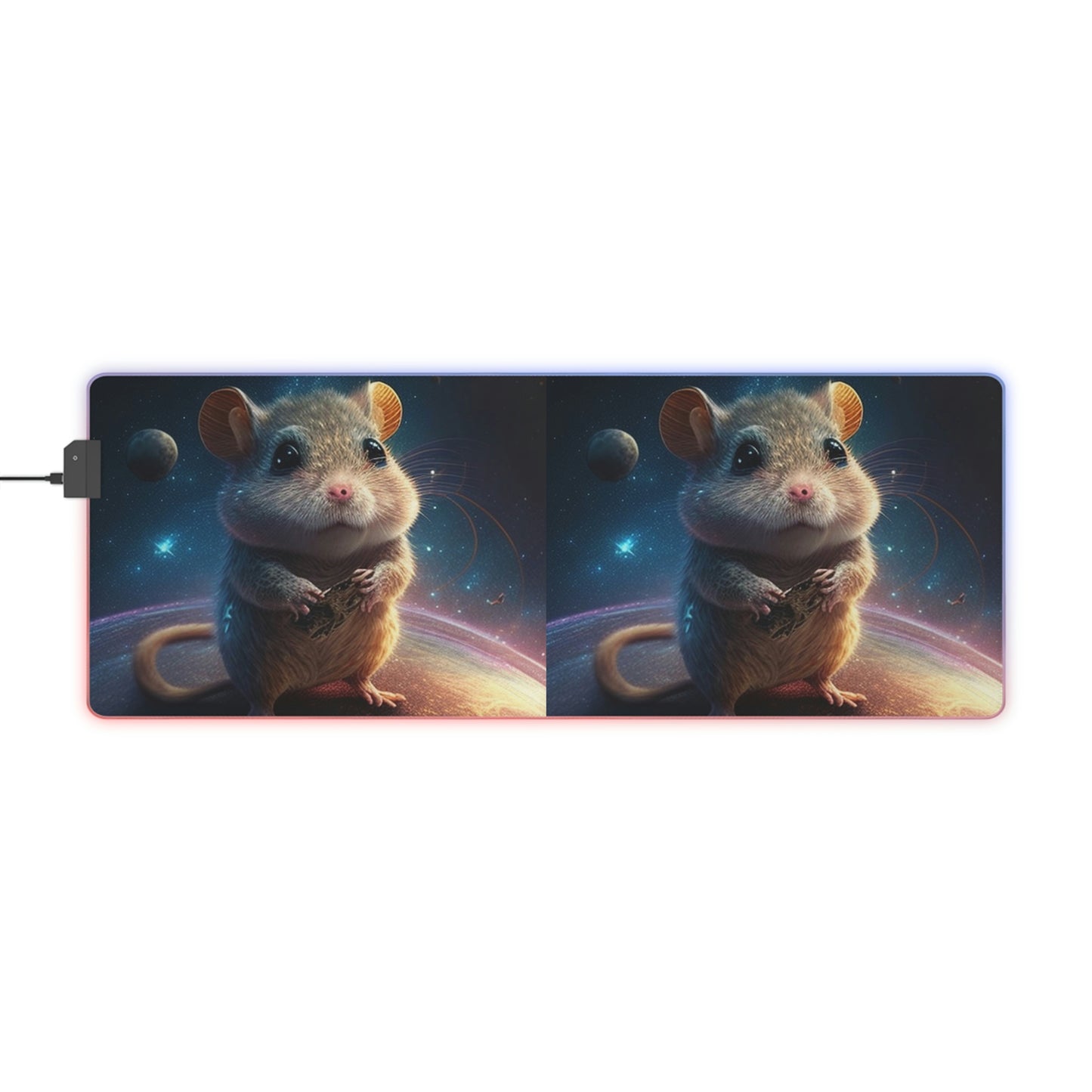 LED Gaming Mouse Pad Mouse On The Moon 3