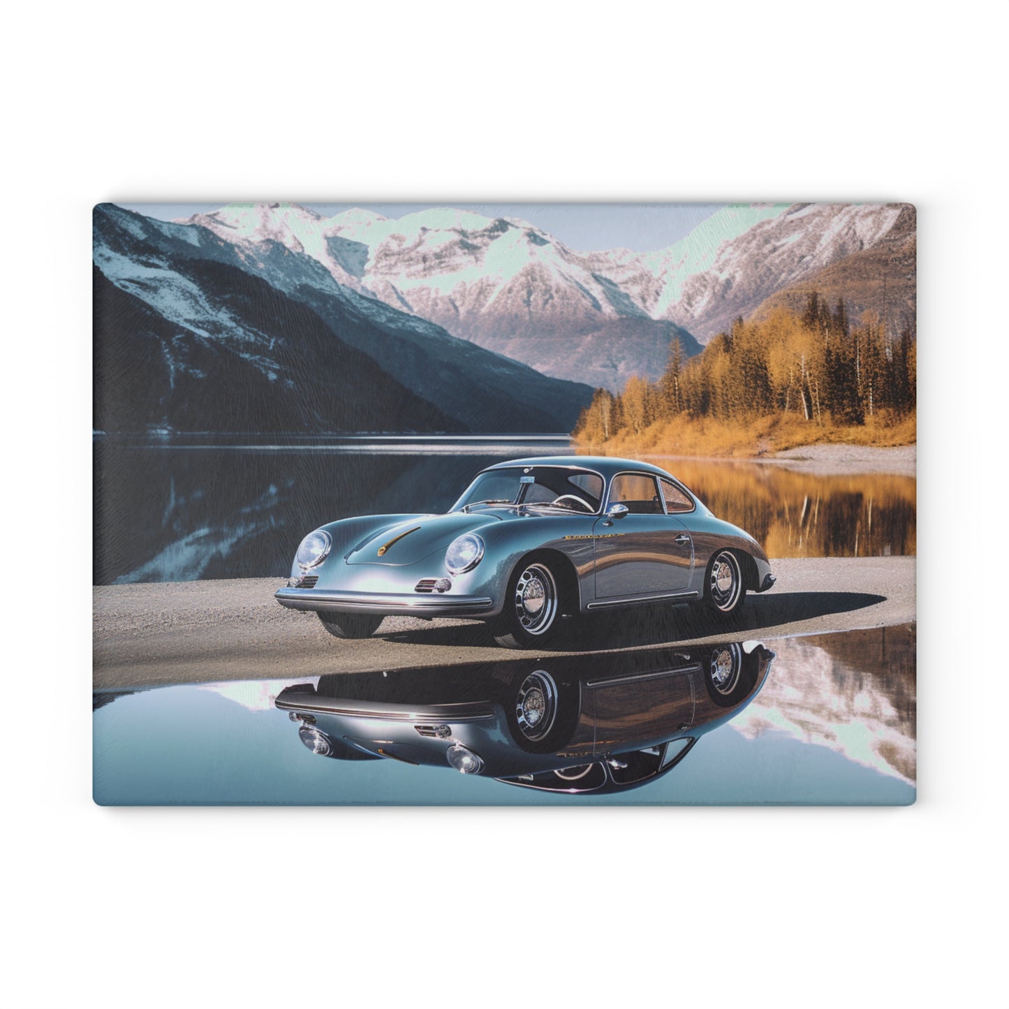 Glass Cutting Board Porsche Lake 1