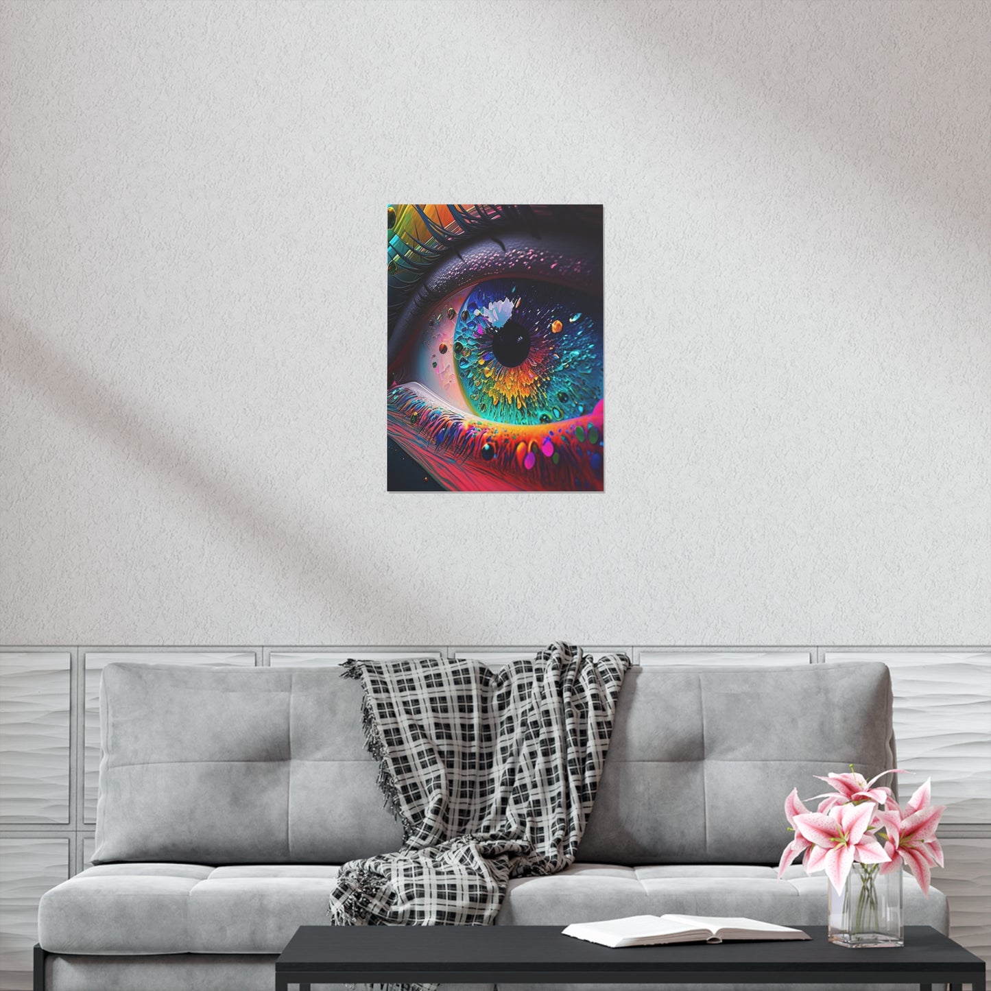 Premium Matte Vertical Posters Macro Eye Photo 3