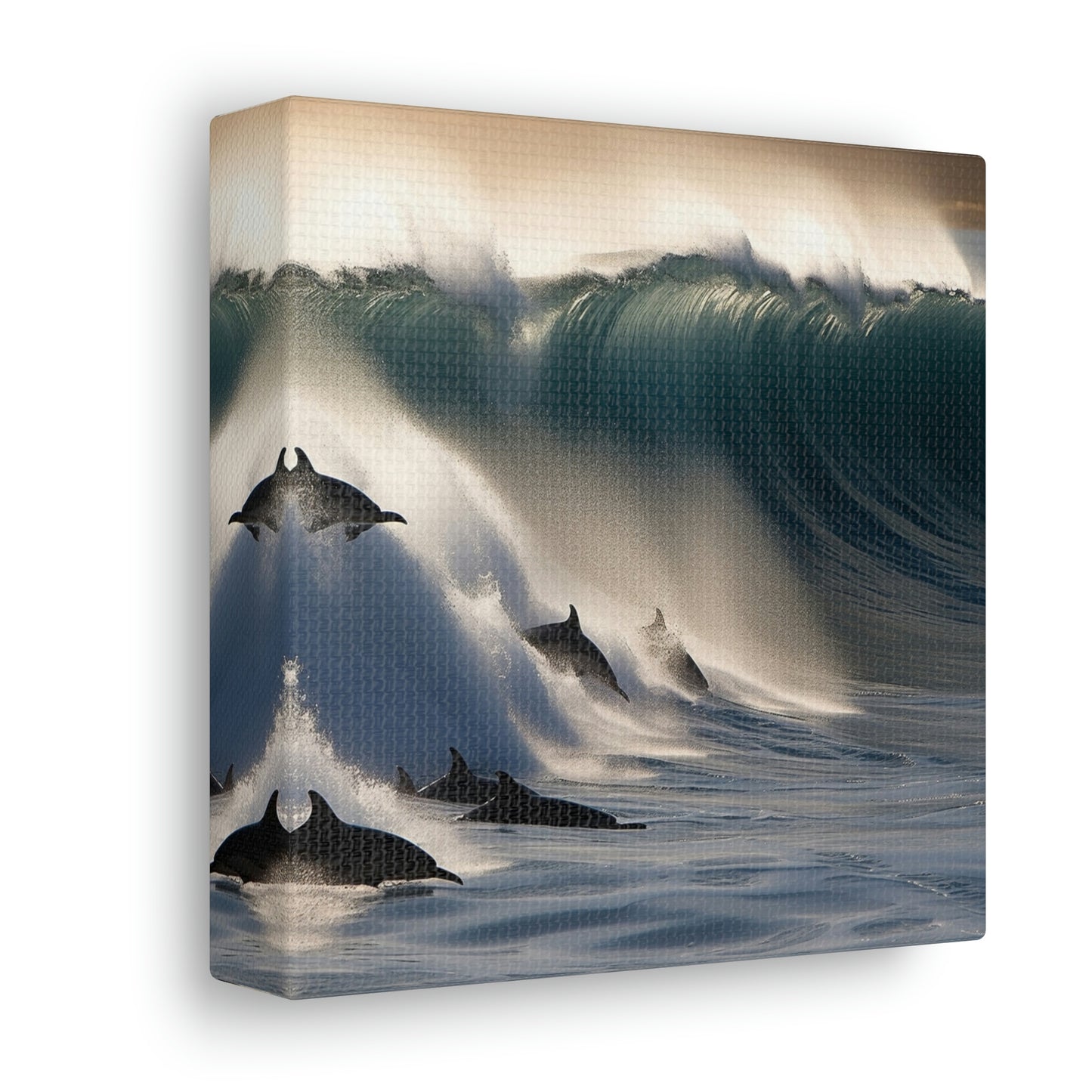 Canvas Gallery Wraps Dolphin Wave 2