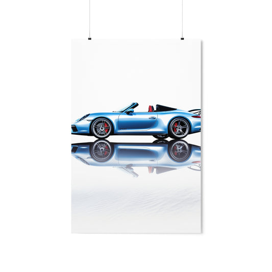 Premium Matte Vertical Posters 911 Speedster on water 4