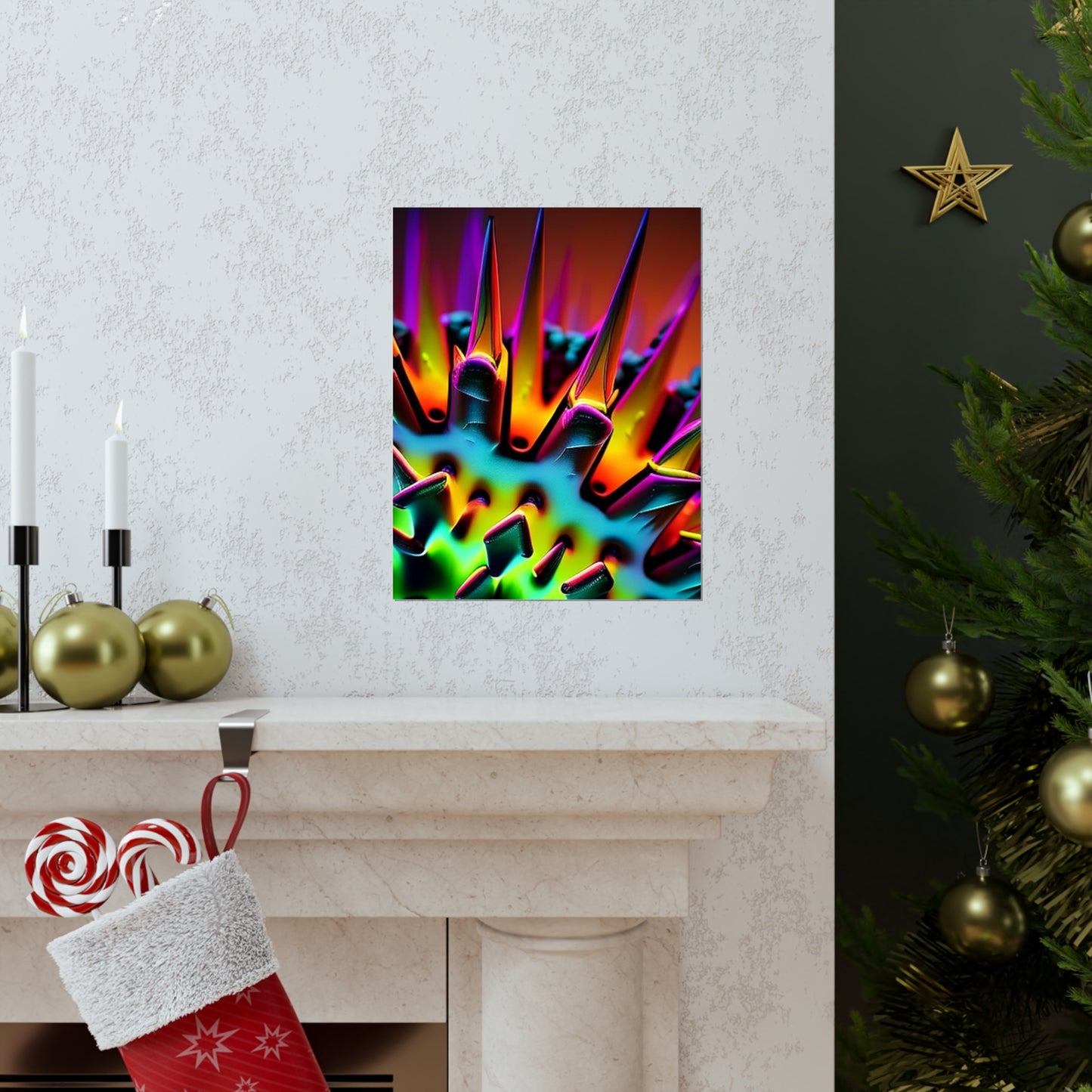 posters  Macro Neon Spike 4