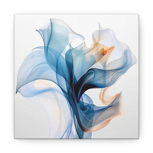 Canvas Gallery Wraps Blue Tluip Abstract 3