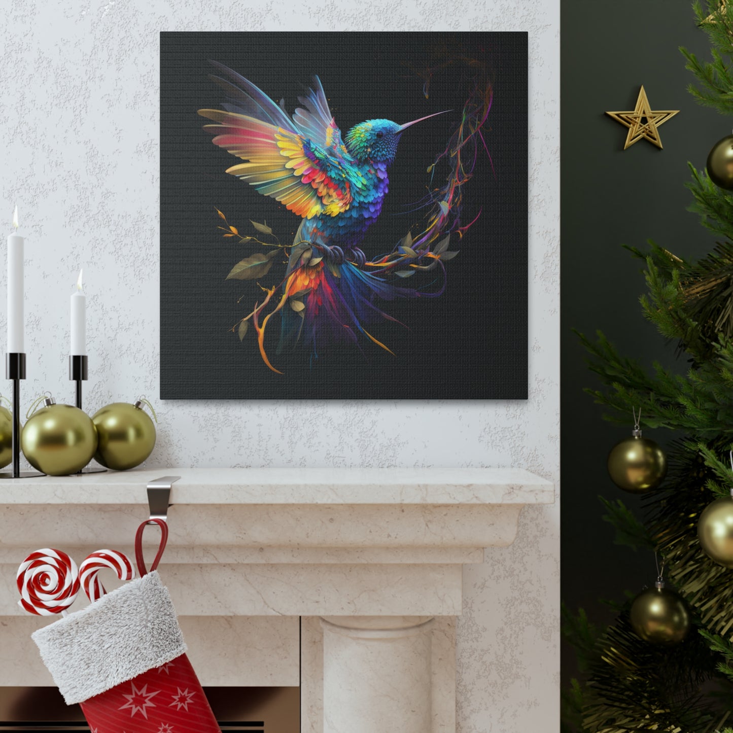 Colorful hummingbird flair