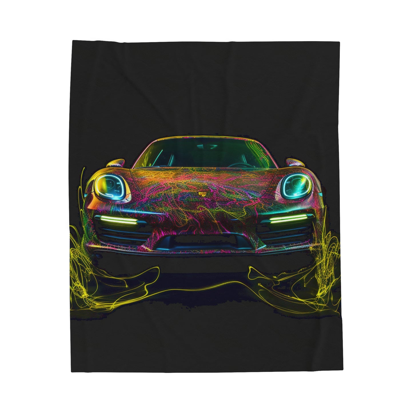 Velveteen Plush Blanket Porsche Flair 2