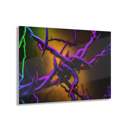 Acrylic Prints Macro Neon Barb 1