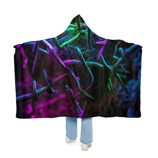 Snuggle Hooded Blanket Macro Neon Barb 3