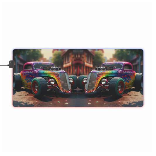 LED Gaming Mouse Pad Hyper Colorful Hotrod 1