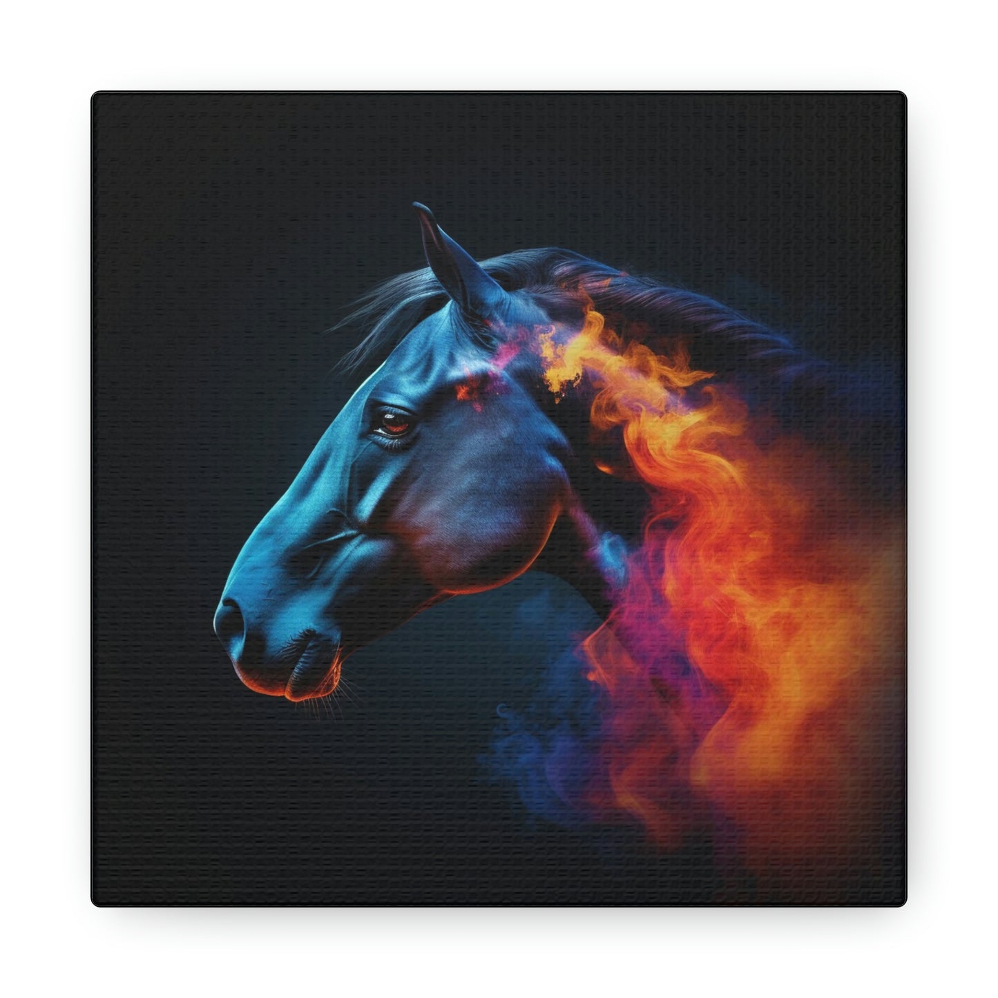 Canvas Gallery Wraps Neon Horses 4