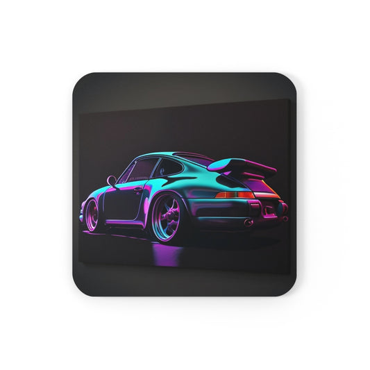 Cork Back Coaster Porsche Purple 2