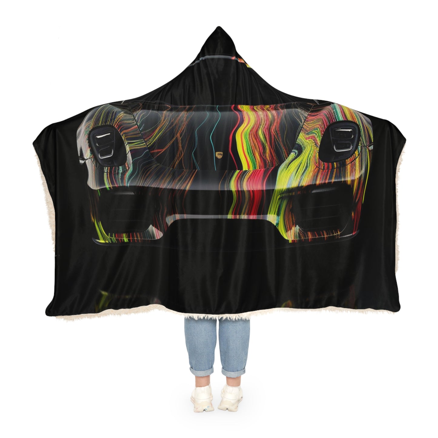 Snuggle Hooded Blanket Porsche Line 2