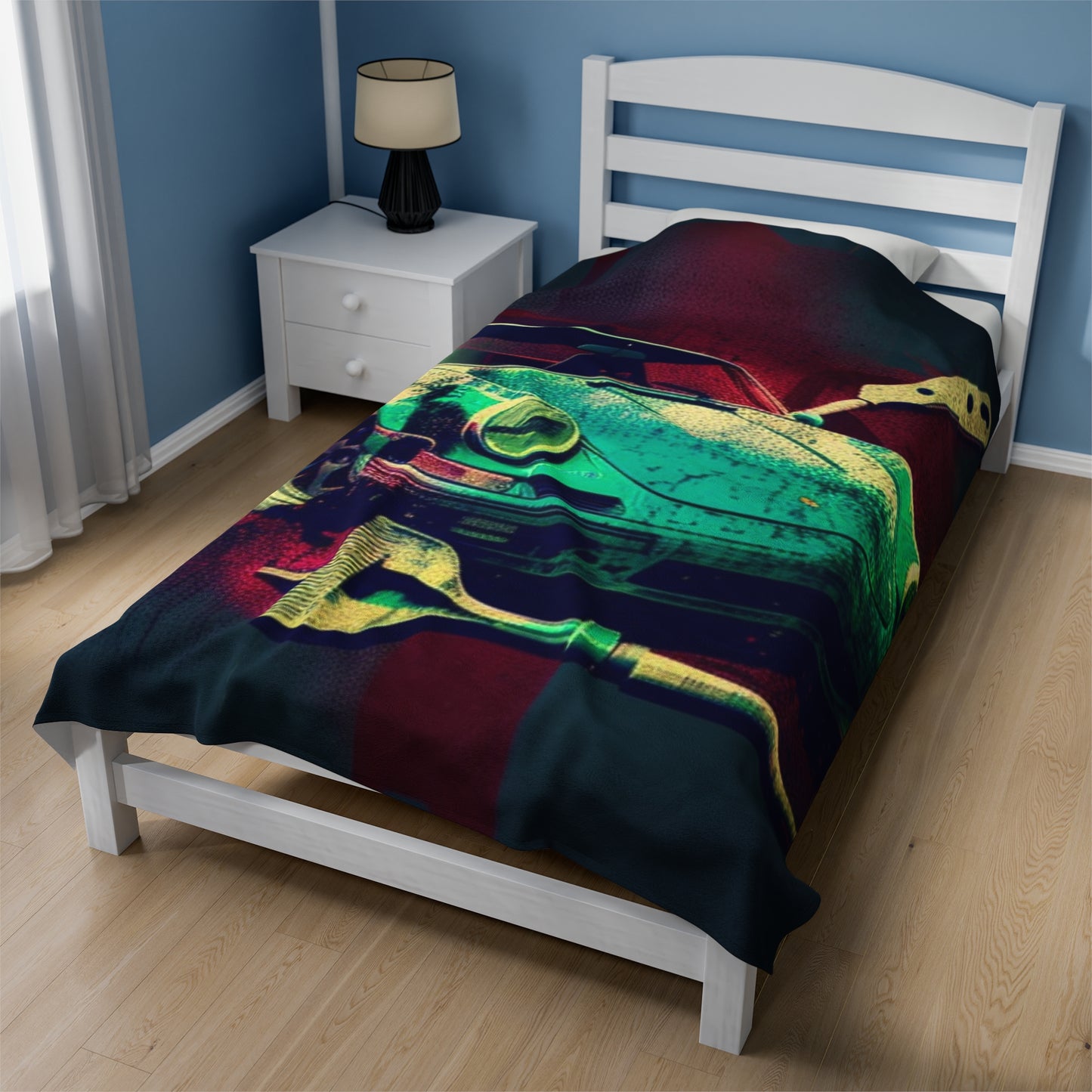 Velveteen Plush Blanket Porsche Abstract 4