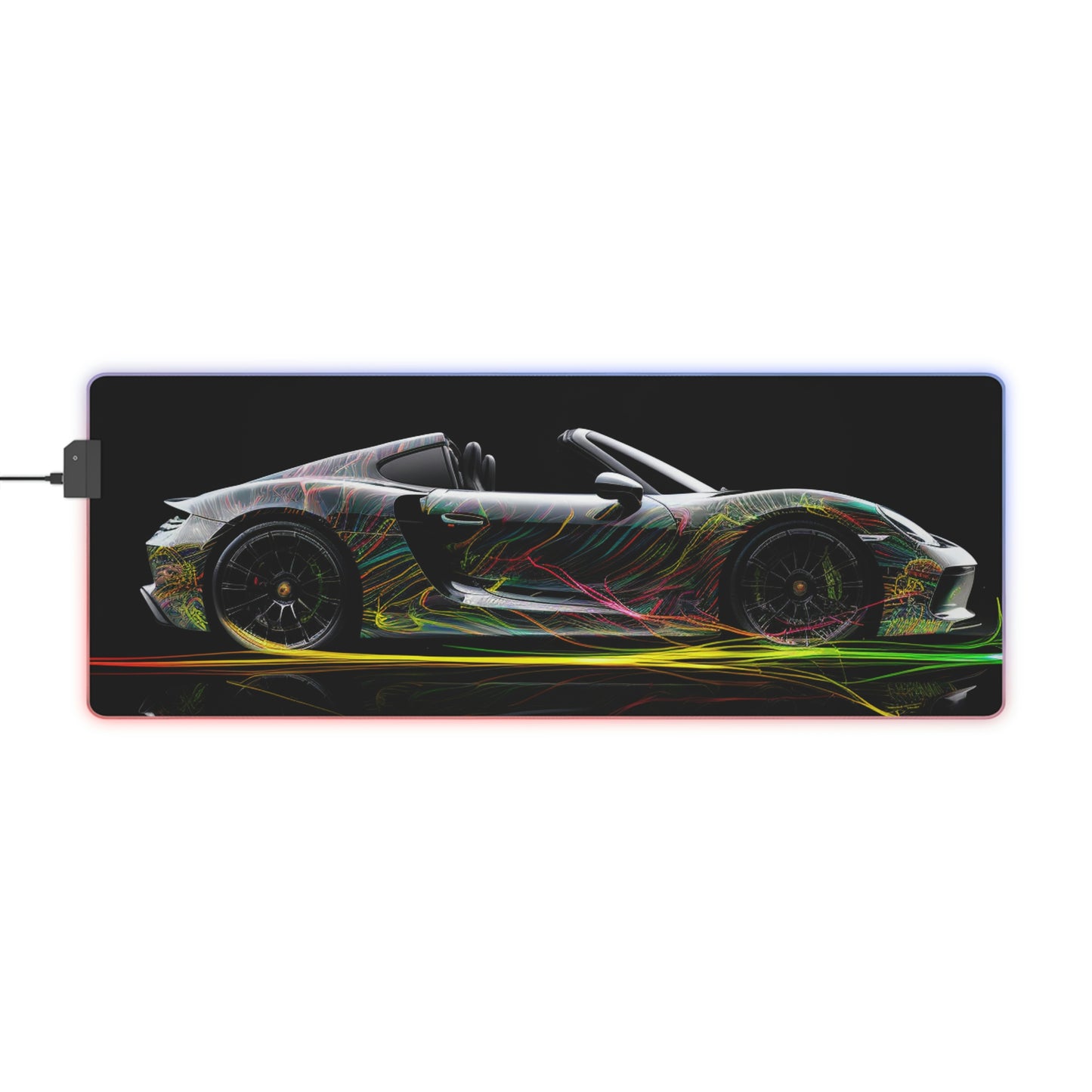 LED Gaming Mouse Pad Porsche Line 1