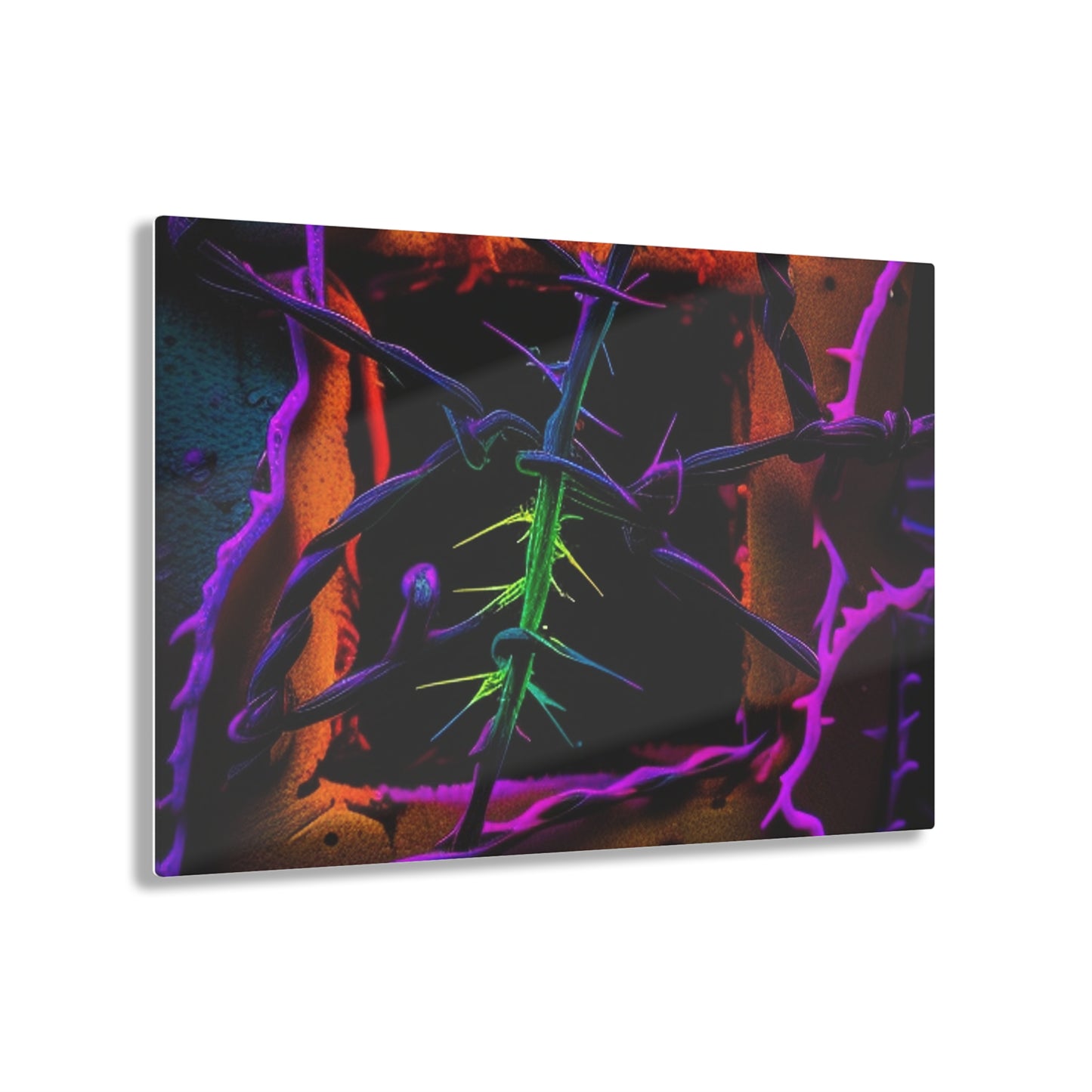 Acrylic Prints Macro Neon Barbs 1