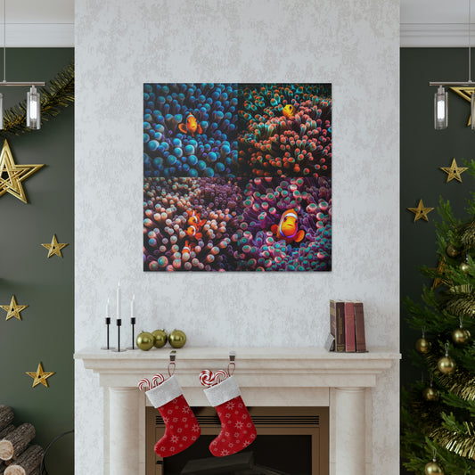 Canvas Gallery Wraps Clown Fish 4 Pack