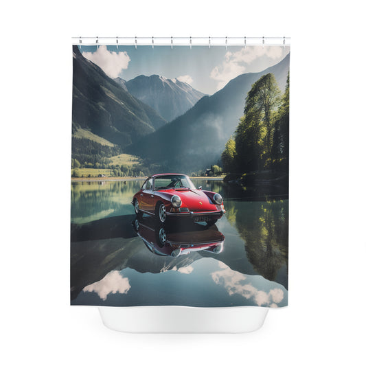 Polyester Shower Curtain Porsche Lake 3