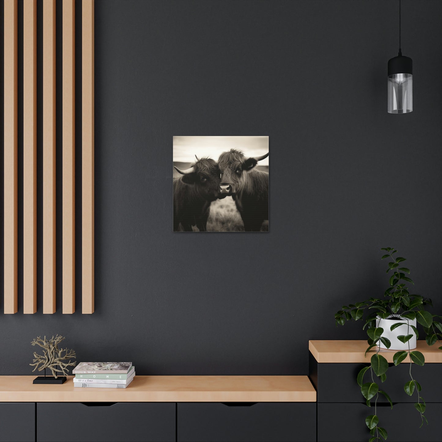 Canvas Gallery Wraps Cow Love 4