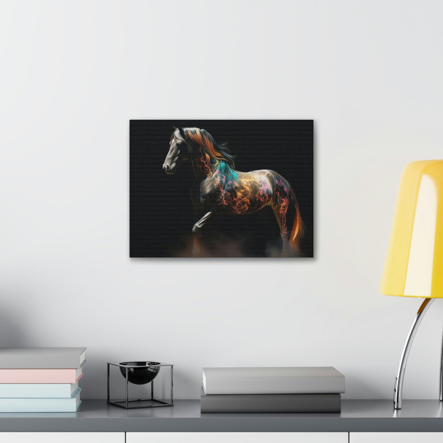 Canvas Gallery Wraps Horses smoke 4