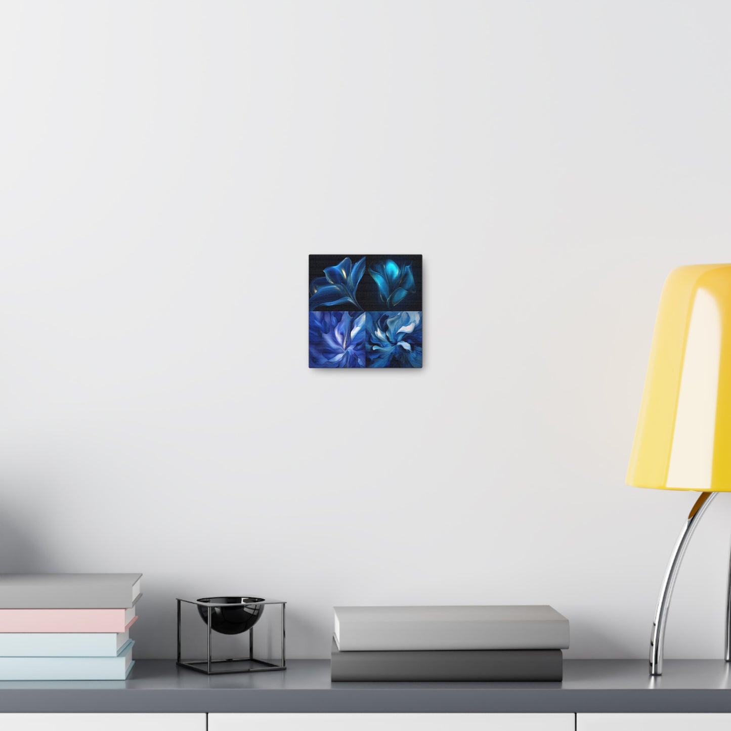 Canvas Gallery Wraps Abstract Blue Tulip 5