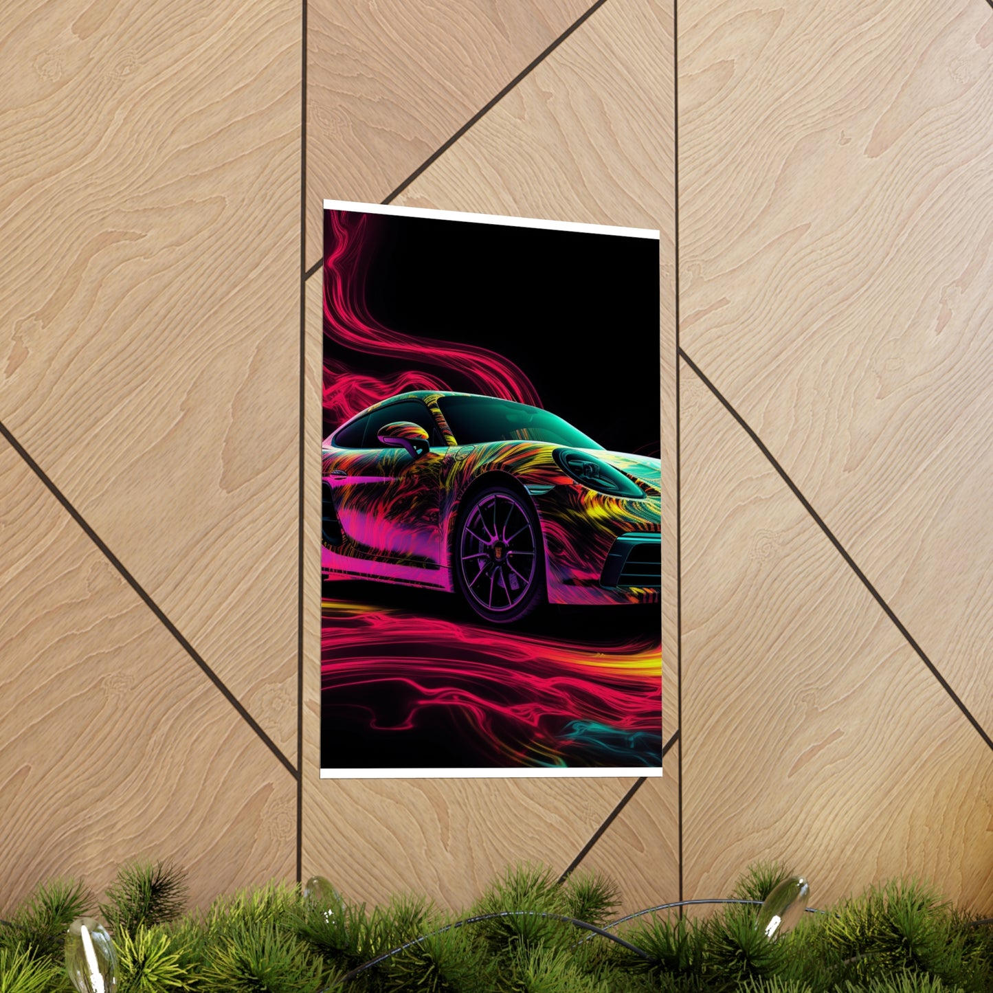 Premium Matte Vertical Posters Porsche Flair 1