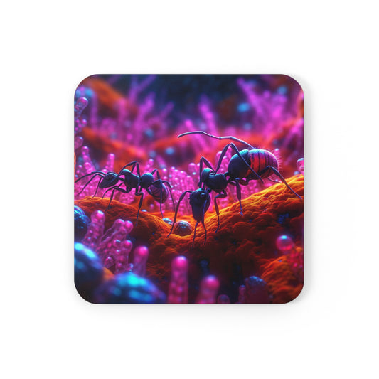 Cork Back Coaster Ants Home 4