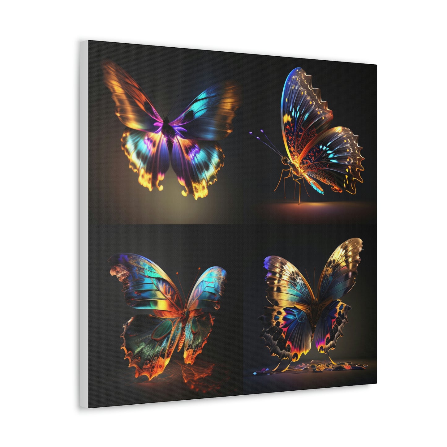 Butterfly neon florescent glow