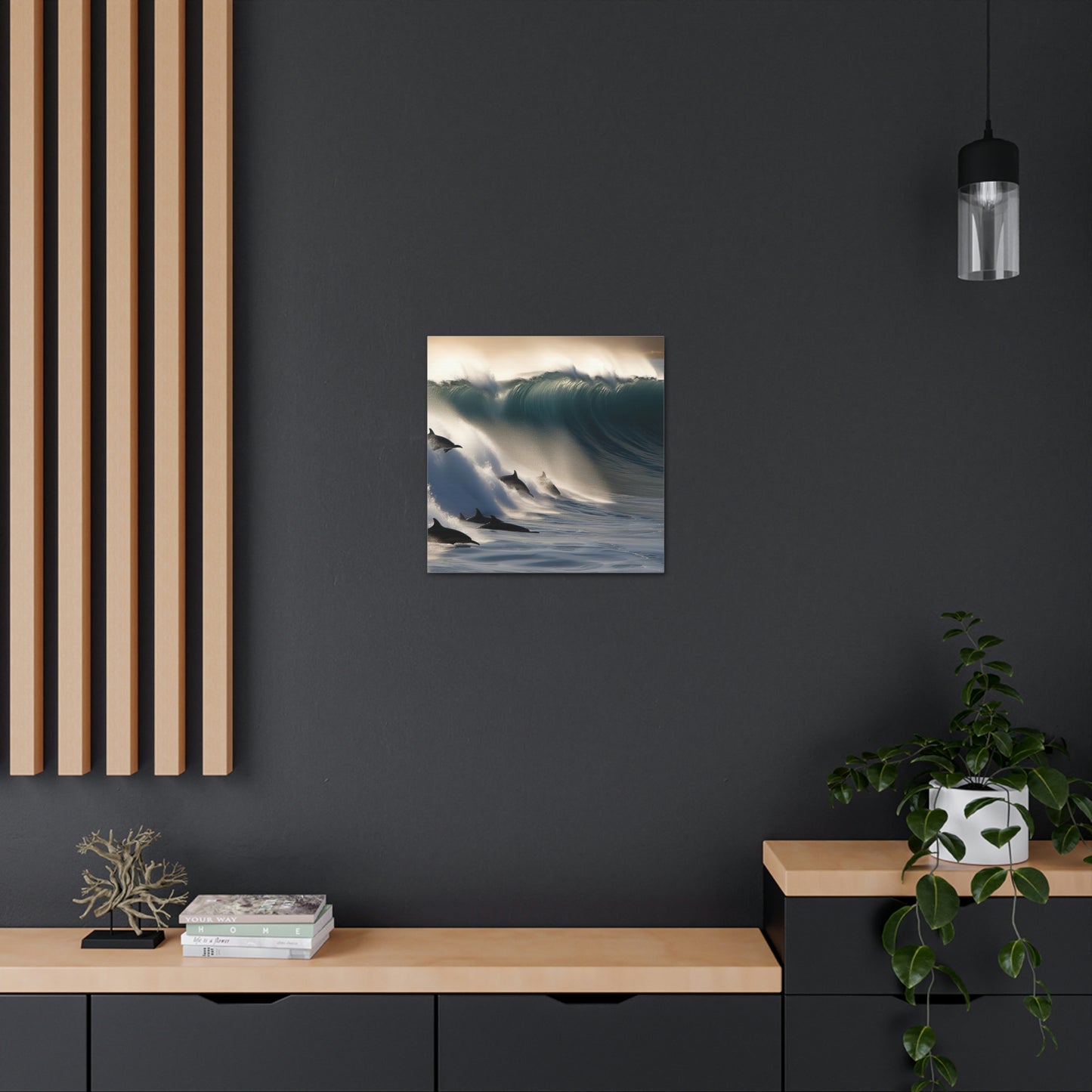 Canvas Gallery Wraps Dolphin Wave 2